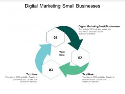 Digital marketing small businesses ppt powerpoint presentation outline designs download cpb