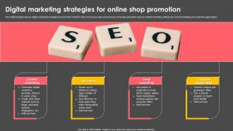 Digital Marketing Strategies For Online Shop Promotion
