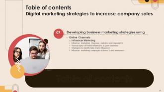 Digital Marketing Strategies To Increase Company Sales Powerpoint Presentation Slides MKT CD V Engaging Visual