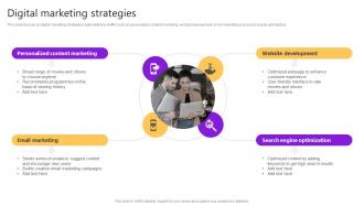 Digital Marketing Strategies Video Streaming Platform Company Profile Cp Cd V