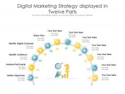 Digital Marketing Strategy Displayed In Twelve Parts