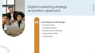 Digital Marketing Strategy Evaluation Approach Powerpoint Presentation Slides