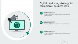 Digital Marketing Strategy For Ecommerce Business Icon