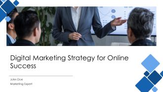 Digital Marketing Strategy For Online Success PPT Outline AT