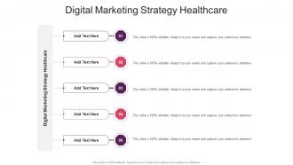 Digital Marketing Strategy Healthcare In Powerpoint And Google Slides Cpb