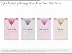 Digital marketing strategy model powerpoint slide show