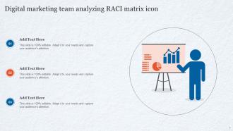 Digital Marketing Team Analyzing RACI Matrix Icon
