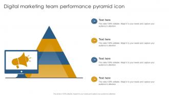 Digital Marketing Team Performance Pyramid Icon