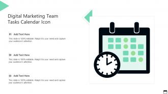 Digital Marketing Team Tasks Calendar Icon