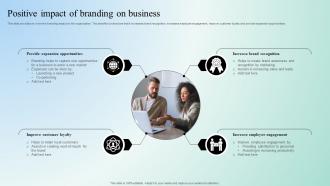 Digital Marketing Techniques Positive Impact Of Branding On Business Strategy SS V