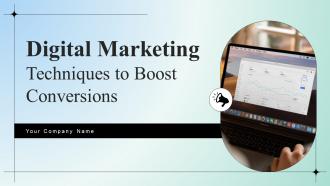 Digital Marketing Techniques To Boost Conversions Strategy CD V