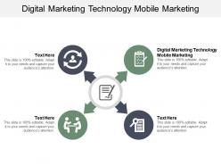 Digital marketing technology mobile marketing ppt powerpoint presentation professional cpb