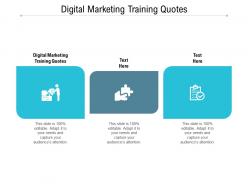 Digital marketing training quotes ppt powerpoint presentation slides graphics cpb