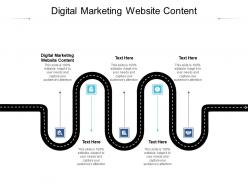 Digital marketing website content ppt powerpoint presentation show file formats cpb
