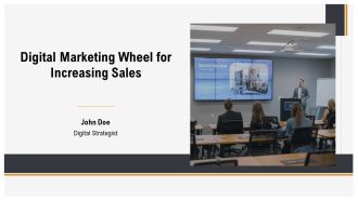 Digital Marketing Wheel For Increasing Sales PPT Structure AT