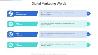 Digital Marketing Words In Powerpoint And Google Slides Cpb