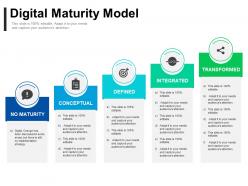 Digital maturity model
