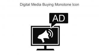 Digital Media Buying Monotone Icon In Powerpoint Pptx Png And Editable Eps Format