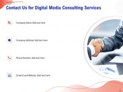 Digital media consulting proposal powerpoint presentation slides
