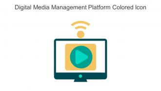 Digital Media Management Platform Colored Icon In Powerpoint Pptx Png And Editable Eps Format