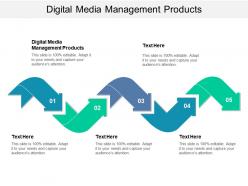 Digital media management products ppt powerpoint presentation slides example topics cpb