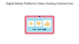 Digital Media Platforms Video Hosting Colored Icon In Powerpoint Pptx Png And Editable Eps Format