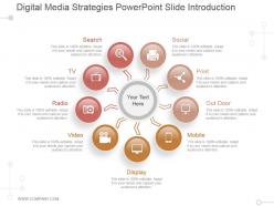 Digital media strategies powerpoint slide introduction