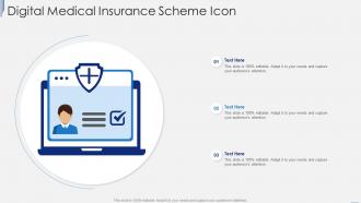 Digital Medical Insurance Scheme Icon