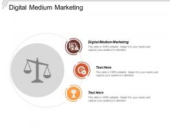 Digital medium marketing ppt powerpoint presentation icon clipart cpb