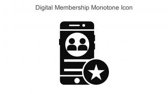 Digital Membership Monotone Icon In Powerpoint Pptx Png And Editable Eps Format