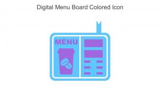 Digital Menu Board Colored Icon In Powerpoint Pptx Png And Editable Eps Format
