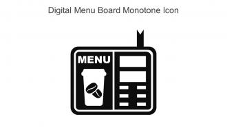 Digital Menu Board Monotone Icon In Powerpoint Pptx Png And Editable Eps Format