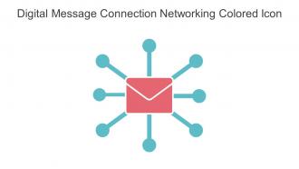 Digital Message Connection Networking Colored Icon In Powerpoint Pptx Png And Editable Eps Format