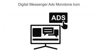 Digital Messenger Ads Monotone Icon In Powerpoint Pptx Png And Editable Eps Format