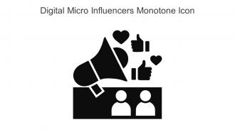 Digital Micro Influencers Monotone Icon In Powerpoint Pptx Png And Editable Eps Format
