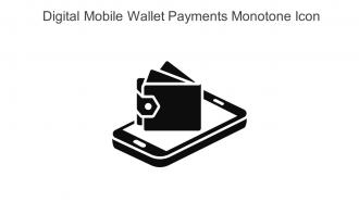Digital Mobile Wallet Payments Monotone Icon In Powerpoint Pptx Png And Editable Eps Format