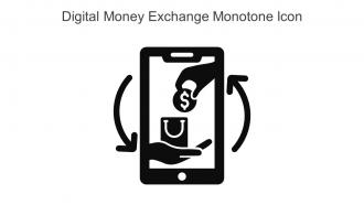 Digital Money Exchange Monotone Icon In Powerpoint Pptx Png And Editable Eps Format