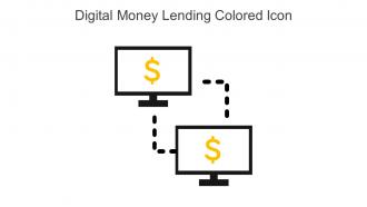 Digital Money Lending Colored Icon In Powerpoint Pptx Png And Editable Eps Format