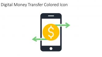 Digital Money Transfer Colored Icon In Powerpoint Pptx Png And Editable Eps Format