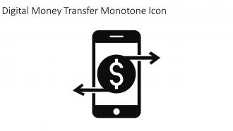 Digital Money Transfer Monotone Icon In Powerpoint Pptx Png And Editable Eps Format