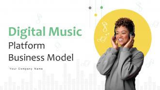 Digital Music Platform Business Model Powerpoint PPT Template Bundles BMC V