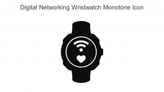 Digital Networking Wristwatch Monotone Icon In Powerpoint Pptx Png And Editable Eps Format