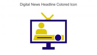 Digital News Headline Colored Icon In Powerpoint Pptx Png And Editable Eps Format