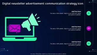 Digital Newsletter Advertisement Communication Strategy Icon