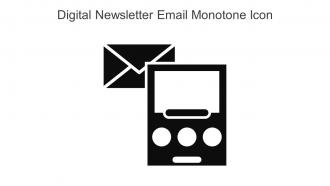 Digital Newsletter Email Monotone Icon In Powerpoint Pptx Png And Editable Eps Format