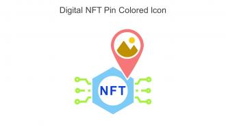 Digital NFT Pin Colored Icon In Powerpoint Pptx Png And Editable Eps Format