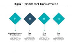 Digital omnichannel transformation ppt powerpoint presentation summary graphics cpb