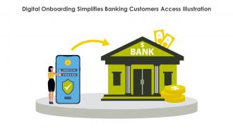 Digital Onboarding Simplifies Banking Customers Access Illustration