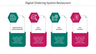 Digital Ordering System Restaurant Ppt Powerpoint Presentation Pictures Mockup Cpb