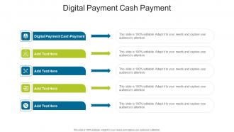 Digital Payment Cash Payment Advice Writers Job In Powerpoint And Google Slides Cpb